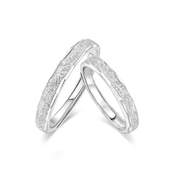 VEODO 925 Sterling Silver Rings Unisex Silver Box