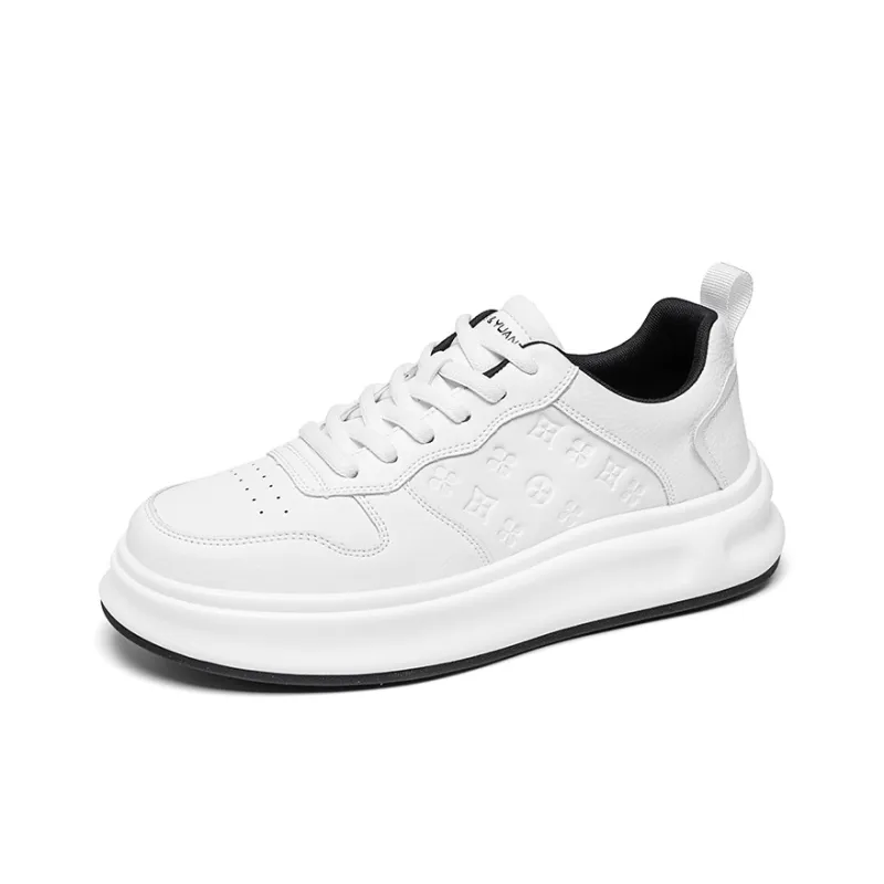 Desert Ram Slip Resistant Cushioning Wear Resistant Lightweight Height Increasing Low Top Skateboard Shoes Men's-1