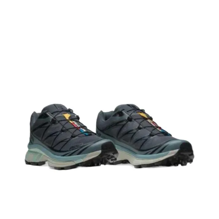 SALOMON XT-6 Slip-Resistant Low-Top Running Shoes Unisex Turbulent Ranger Light Blue-2