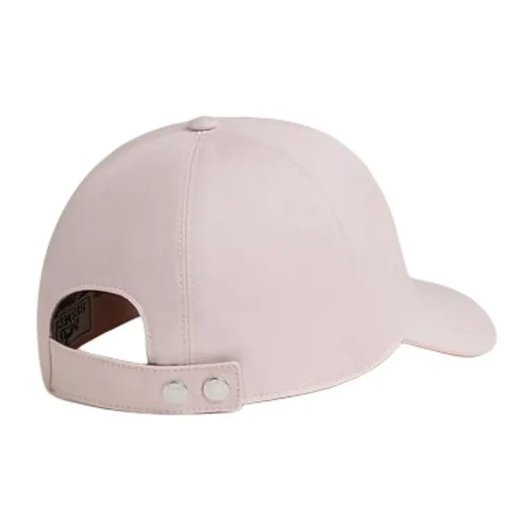 HERMES Cotton Baseball Caps Men's Pink-1