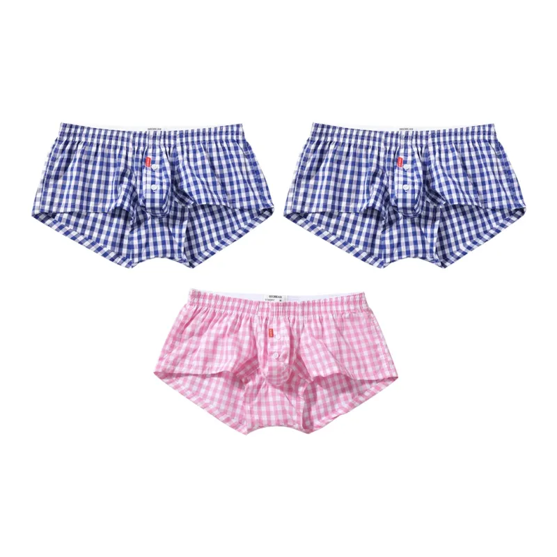 SEOBEAN Boxer Shorts Men's Combo Set Blue-8