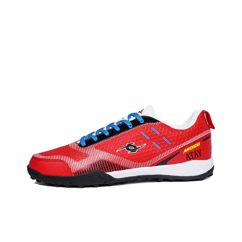 ATAY Soccer Shoes Men Low Top White Gold/Red/Black Neon Yellow/Dark Blue Neon Yellow-5