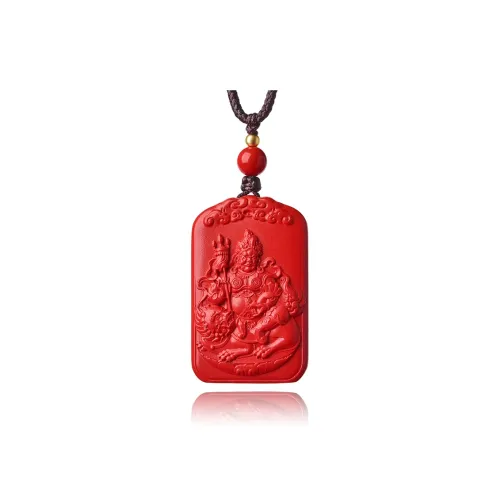 Xifeng Building Cinnabar Necklaces Unisex