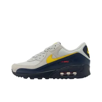 Nike Air Max 90 Anti Slip Wear Resistant Low Top Casual Running Shoes Unisex Gray Black