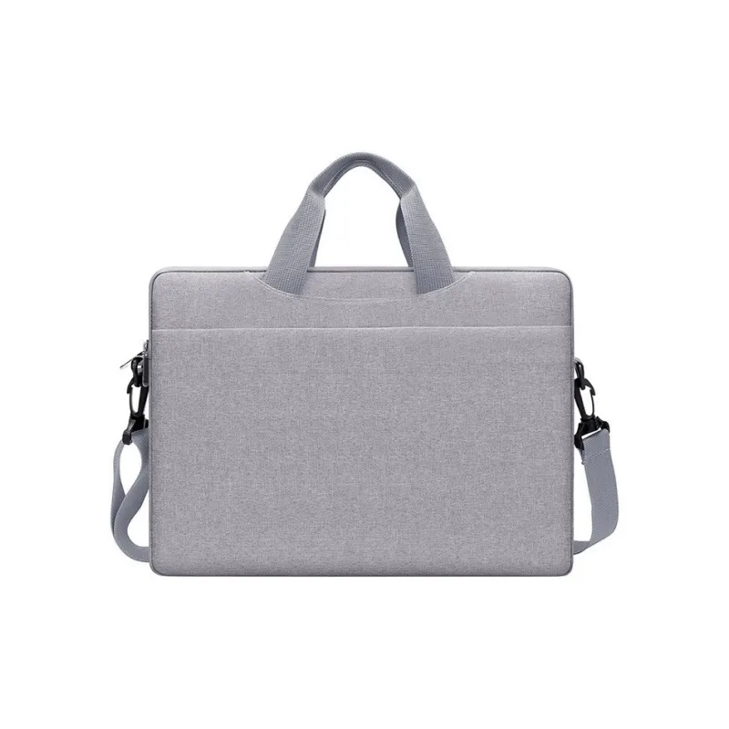 BUBM Ant Fabric Durable Breathable One Shoulder Laptop Bag Unisex Gray/Black-5