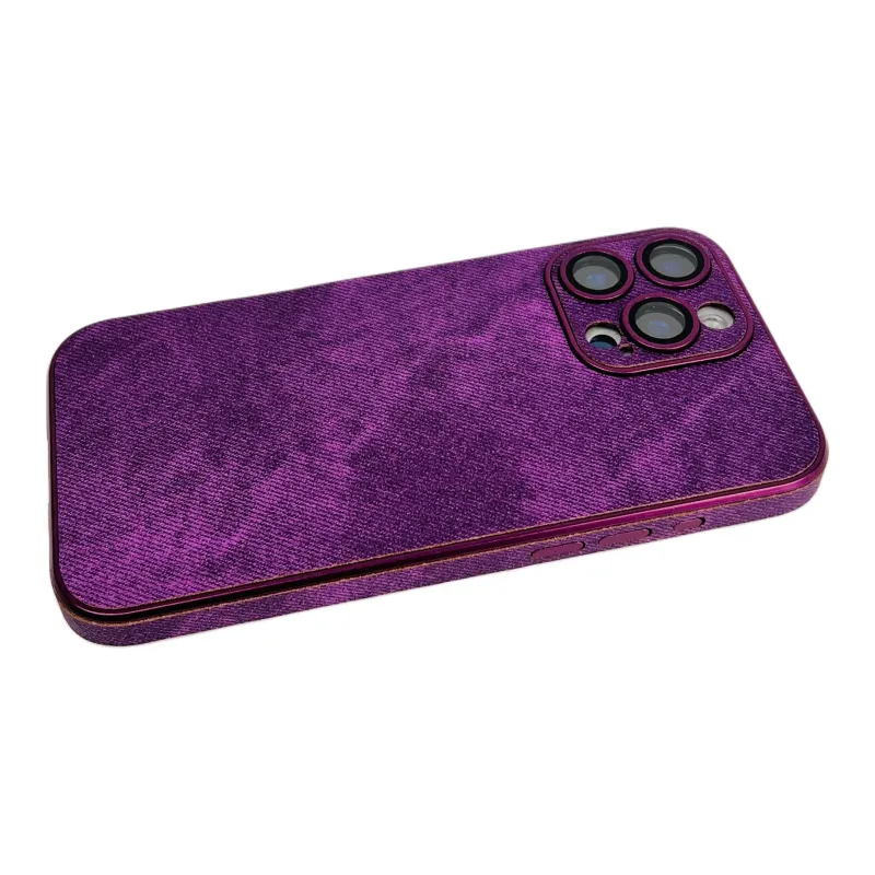 Wei Xin Matte Material Denim Textured Four Colors Phone Cases Compatible With IPhone 16/15 Pro Max/Apple 13/14 Pro/Max-7