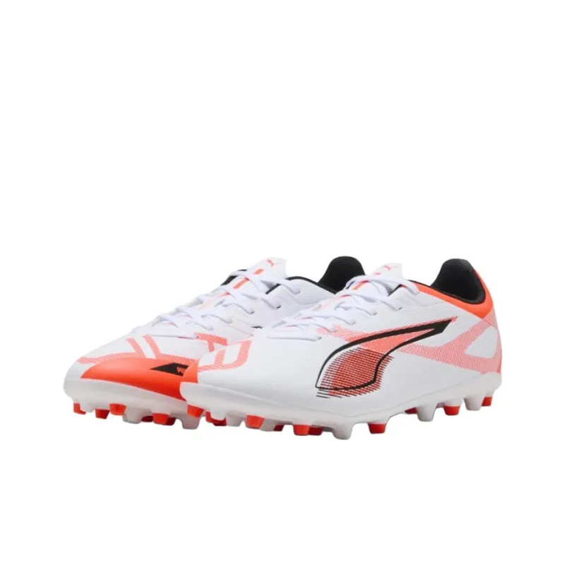 PUMA Ultra 5 Anti-Slip Wear-Resistant Soccer Shoes Men's White Red-1