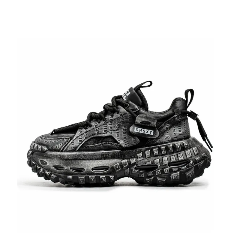 JANE HARLOW Anti Slip And Wear Resistant Height Increasing Low Top Chunky Sneakers Men's-48