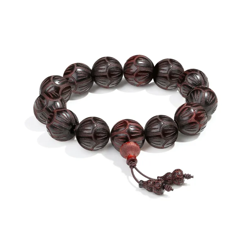 PUTUOSHANWENCHUANG Rosewood Bracelets Unisex-2