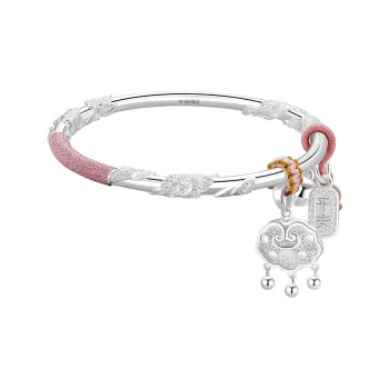 Lao Feng Xiang S 999 Fine Silver Bangles Unisex