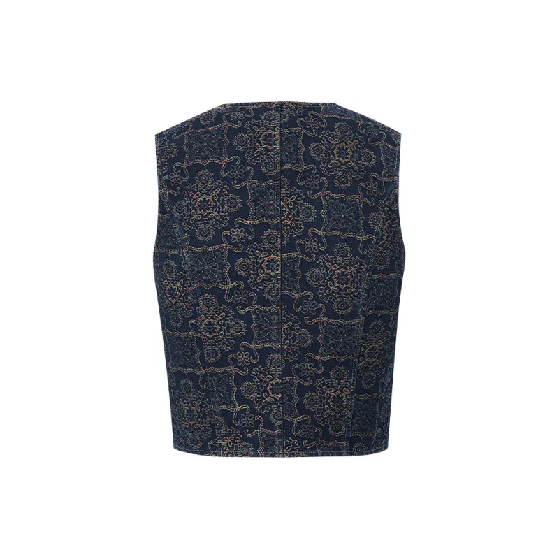 Firststation Vest Women's Navy Blue-1