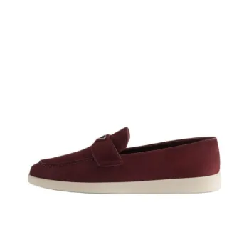 PRADA Loafers Men Burgundy