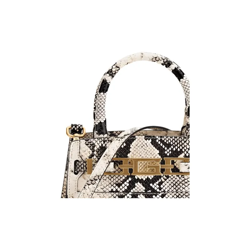 GUESS Leather Shoulder Bag Crossbody Bag Handbag Small Size Women's White-3