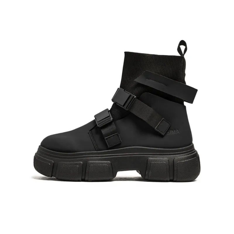 Bull charm Ankle Boots Men Black/Gray/Beige-0