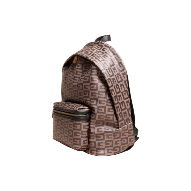 GUESS Artificial Leather Backpack Medium Size Men's Dark Brown-5