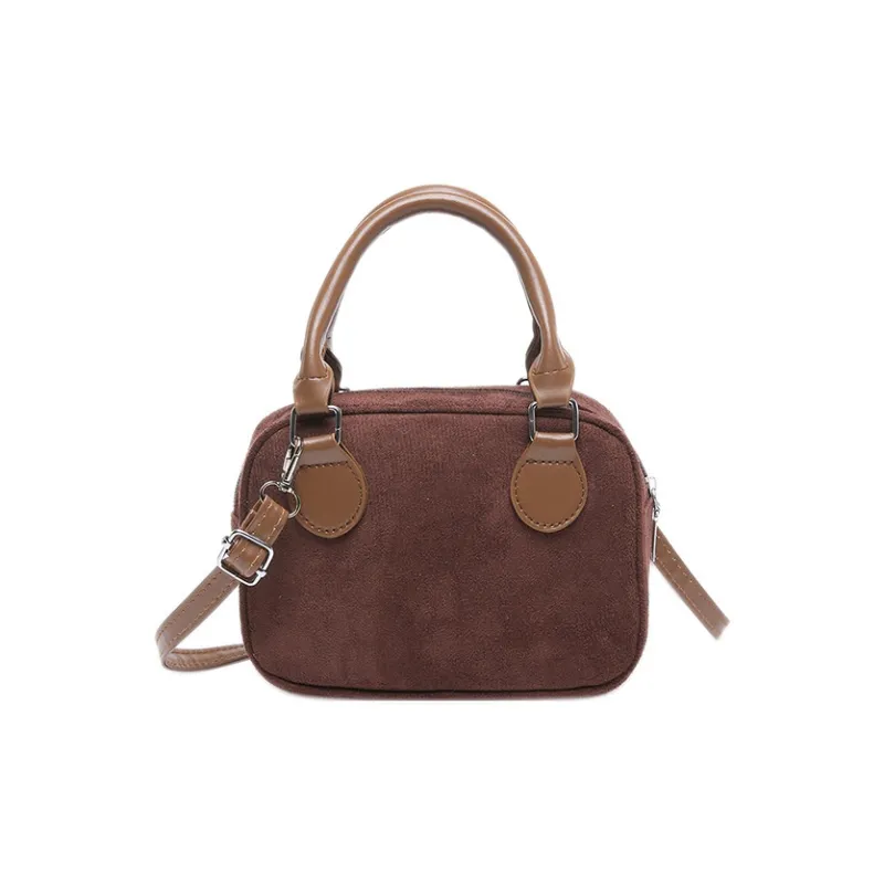 S.REPHEN Leather Velvet Shoulder Bag Crossbody Bag Handbag Unisex Multicolor-4