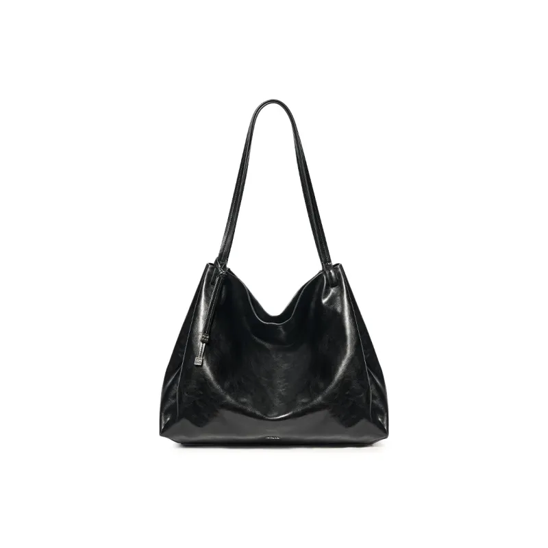 JONBAG Synthetic Leather Shoulder Bag Women's Black-1