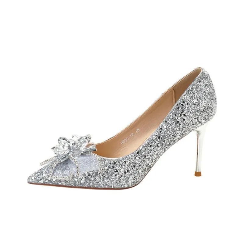 Than Than Me Slim Heel High Heels Women's-0
