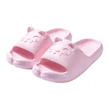 Pink[Smiling Kitten Flip-Flops]EVA Slip-Resistant Platform