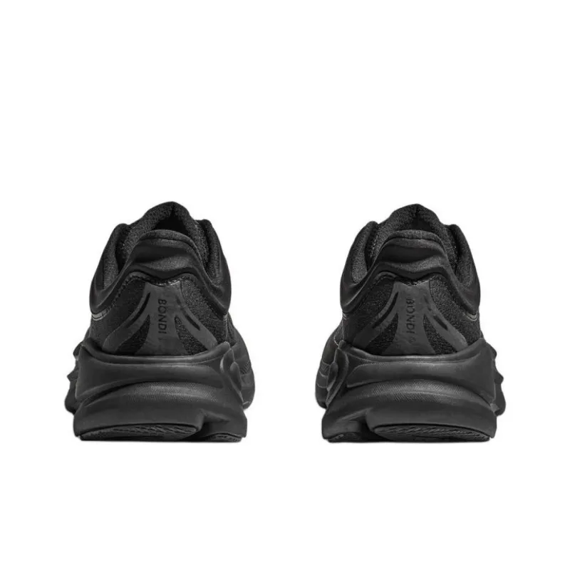 HOKA ONE ONE Bondi 9 Anti Slip Wear Resistant Low Top Casual Running Shoes Men's Black-3