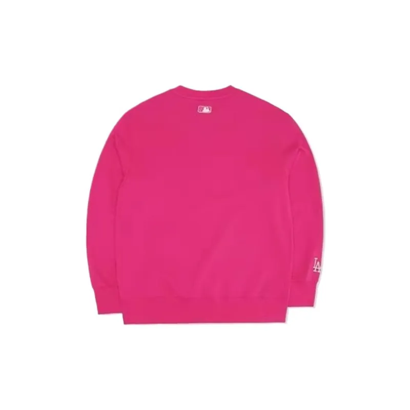 MLB Los Angeles Dodgers Sweatshirt Unisex Dark Pink-1