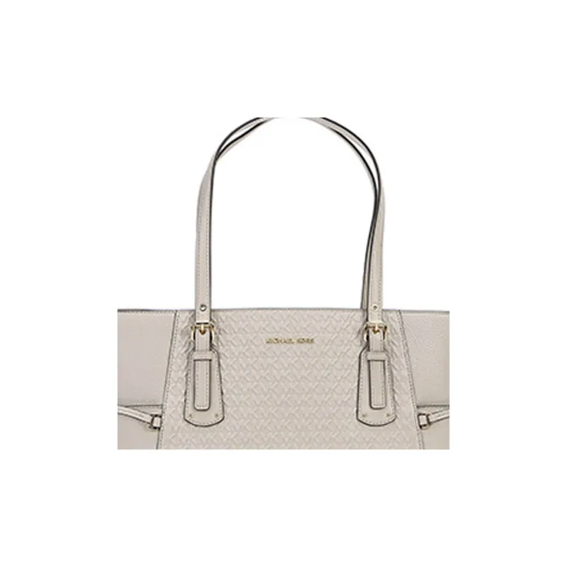 MICHAEL KORS Cow Leather Tote Bag, Shopping Bag, Shoulder Bag, Handbag Women's Khaki-4