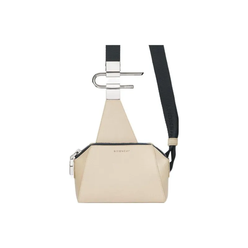 GIVENCHY Antigona Cow Leather Shoulder Bag Crossbody Bag Mini Men's Light Brown-0