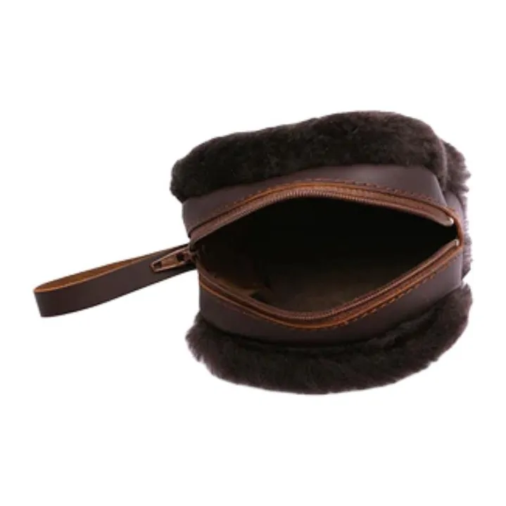 UGG Shearling Camera Bag Coin Purse Regular Women's Chocolate-5