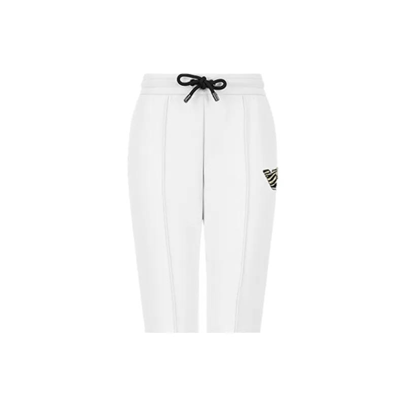EMPORIO ARMANI Knitted Sweatpants Women's White-4