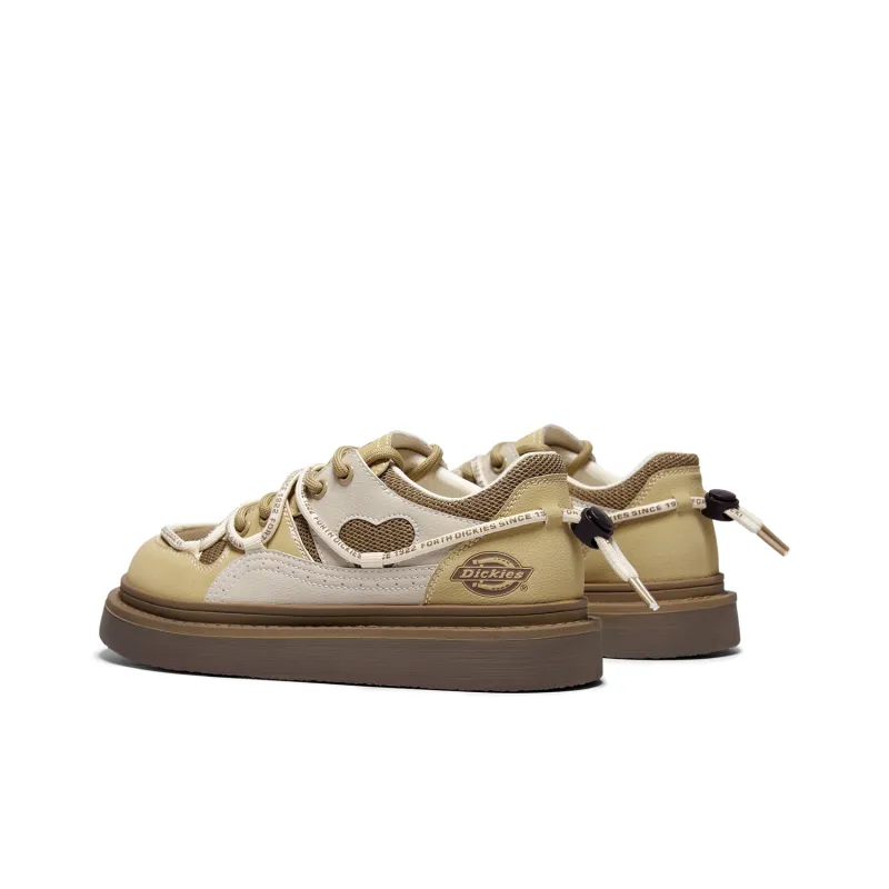 Dickies Low-Top Skateboard Shoes Women's Beige Brown-3