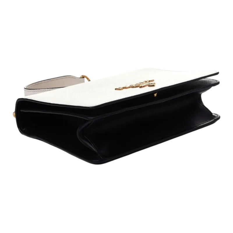 PRADA Saffiano Leather Crossbody Bag, Shoulder Bag Regular Women's White-2