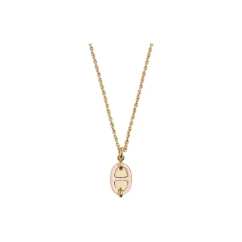 HERMES Metal Necklaces Women's Rose