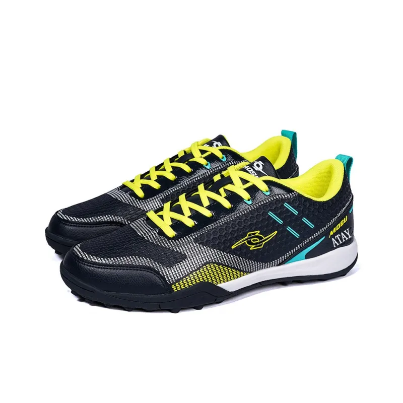 ATAY Soccer Shoes Men Low Top White Gold/Red/Black Neon Yellow/Dark Blue Neon Yellow-17