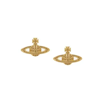 Vivienne Westwood Brass, Crystal Earrings Women's Gold