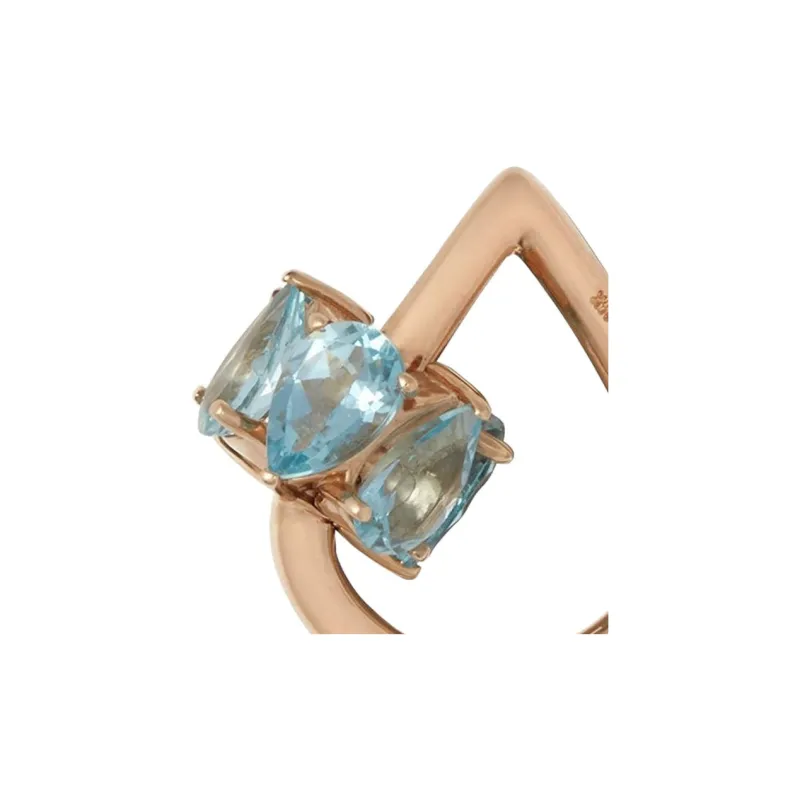 Marla Aaron 14kt Rose Gold Chubby Droplock Pendant-1