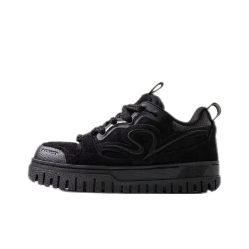 ANTA SNEAKERVERSE 스케이트보드화 로우탑 베이직 블랙 남성