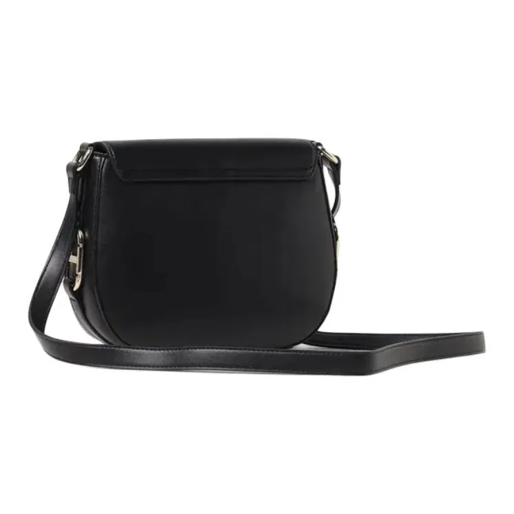 TWINSET MILANO Leather Shoulder Bag Women's Black-1
