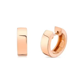 Anita Ko 18K Rose Gold Wide Huggie Earrings