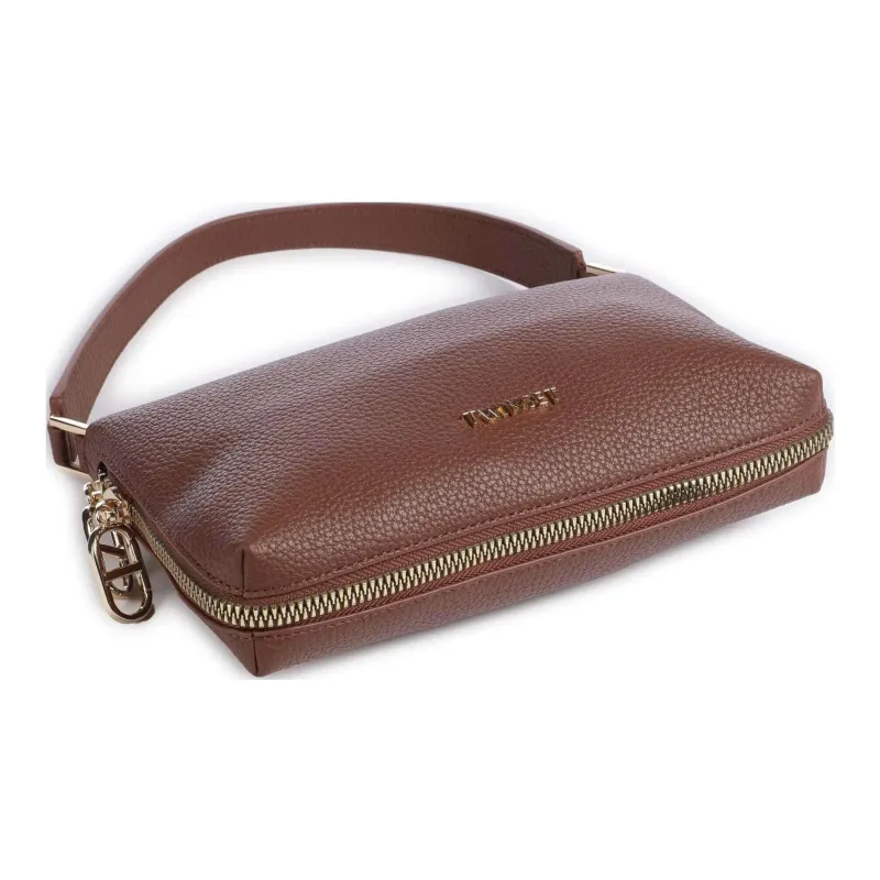 TWINSET MILANO Faux Leather Portable Crossbody Bag Shoulder Bag Women's Brown-2