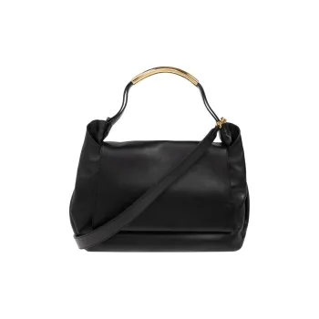 MOSCHINO Handle Me Leather Tote Bag