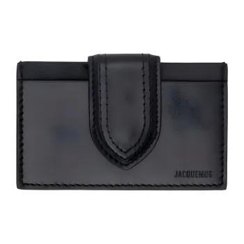Jacquemus Smooth Leather Card Holder Women's Black