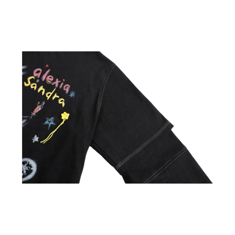 Alexia Sandra Ocean Encounter T Shirt Unisex Black-4