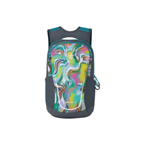 OSPREY Recycled Polyester Outdoor Mountaineering bag LOGO Backpack Regular Kids' Blue & Impression Color