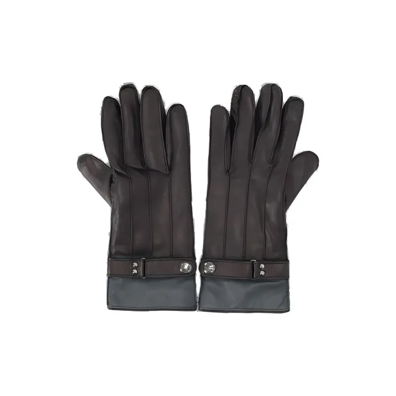 Paul Smith Logo Debossed Full Finger Gloves-0