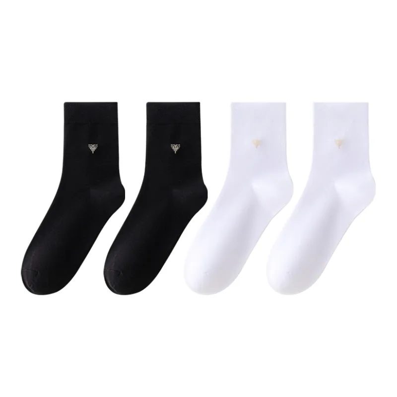 MIIOW Mid Calf Socks Unisex 4 Pack-12