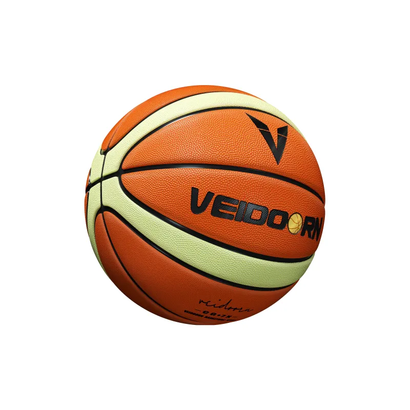 VEIDOORN Microfiber Leather Basketball Orange Size 7 Ball Training Competition Unisex-15