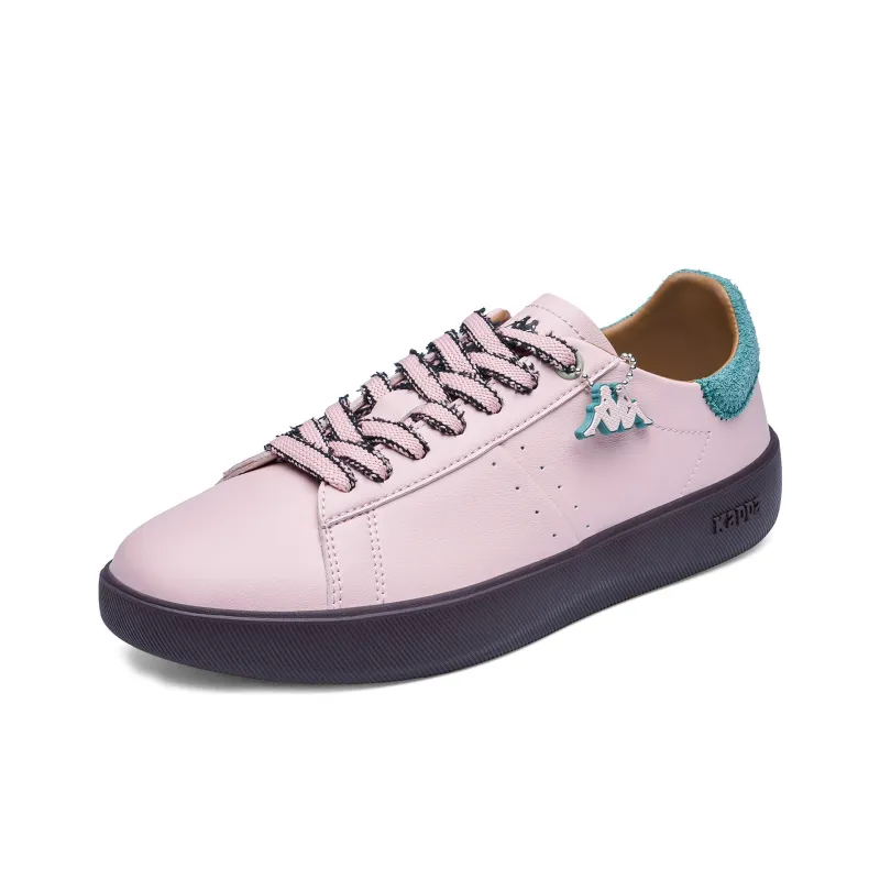 Kappa Back to Back Anti Slip Wear Resistant Low Top Skateboard Shoes Women's Pink Green-2
