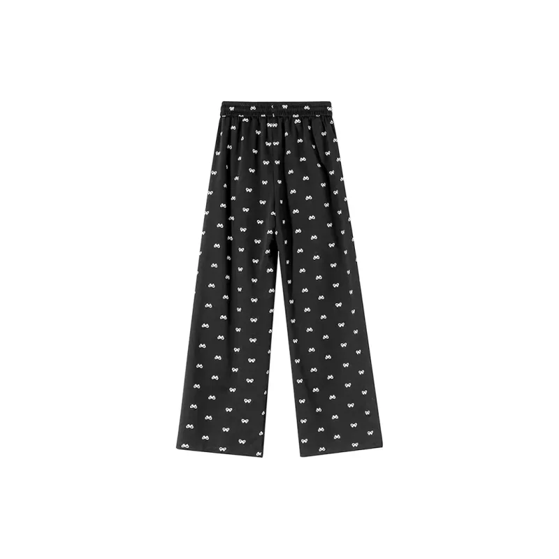 Ya Sheep People Casual Pants Women's Black-6
