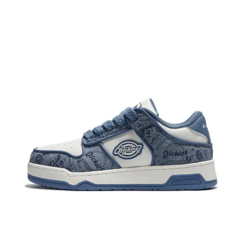Dickies Low-Top Skateboard Shoes Men's White Blue