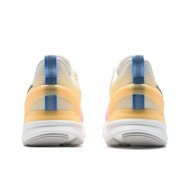 XTEP Stride ET Rebound Wear-Resistant Slip-Resistant Low-Top Training Running Shoes Men's White Pink-5